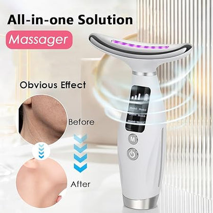 Face Neck Lifting and Tightening Massager Anti-Aging Device, Wrinkle and Double Chin Remover Beauty Device